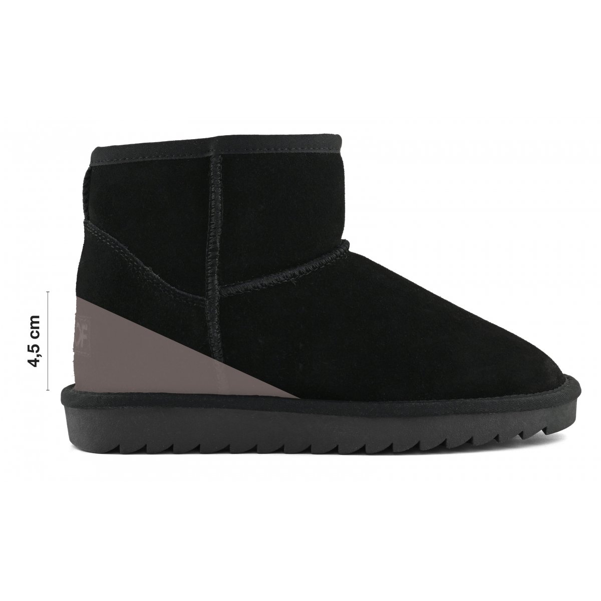 Botte d'hiver en daim avec cale intérieure
