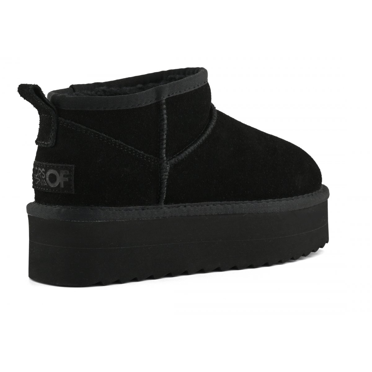 Bottines plateforme en cuir suédé
