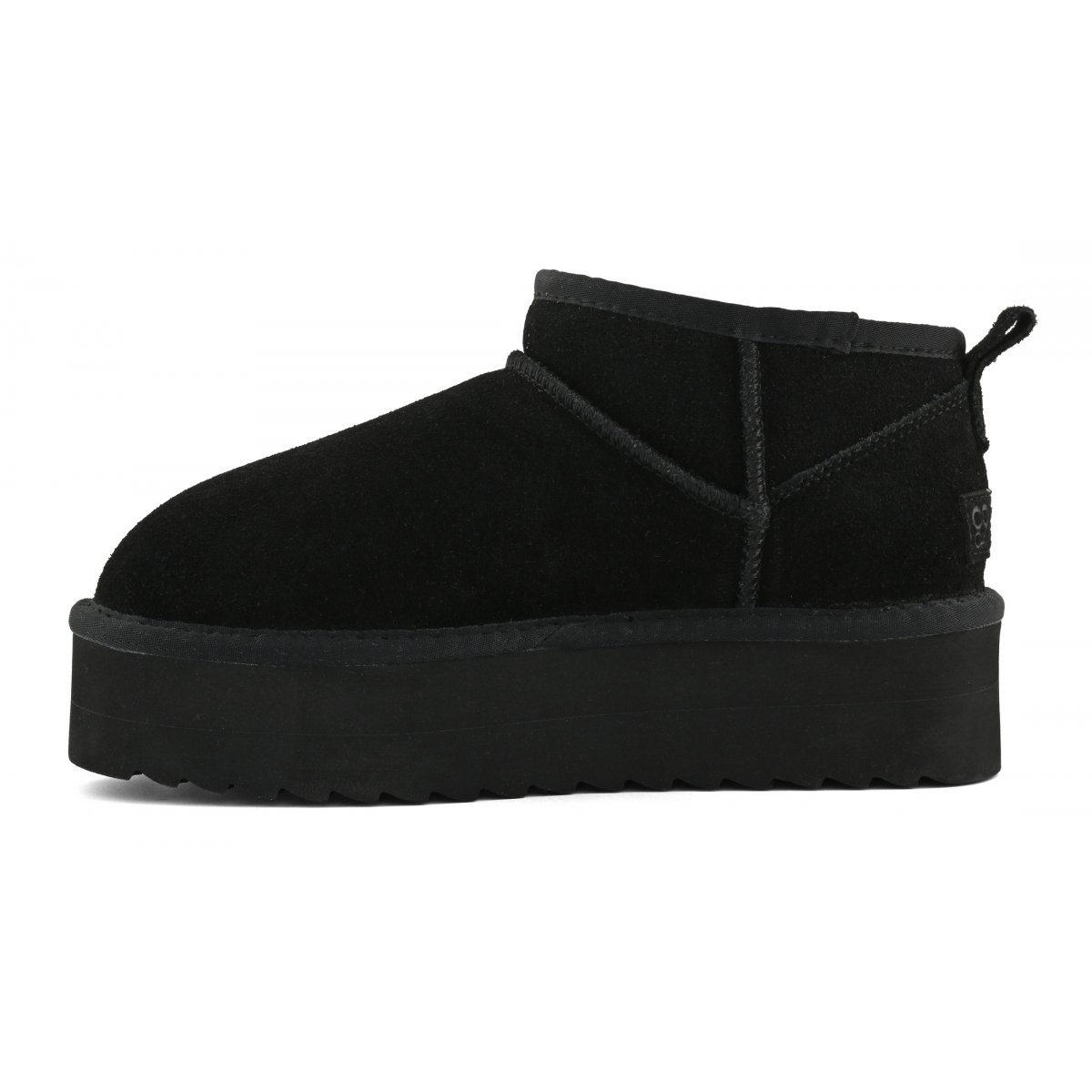 Bottines plateforme en cuir suédé