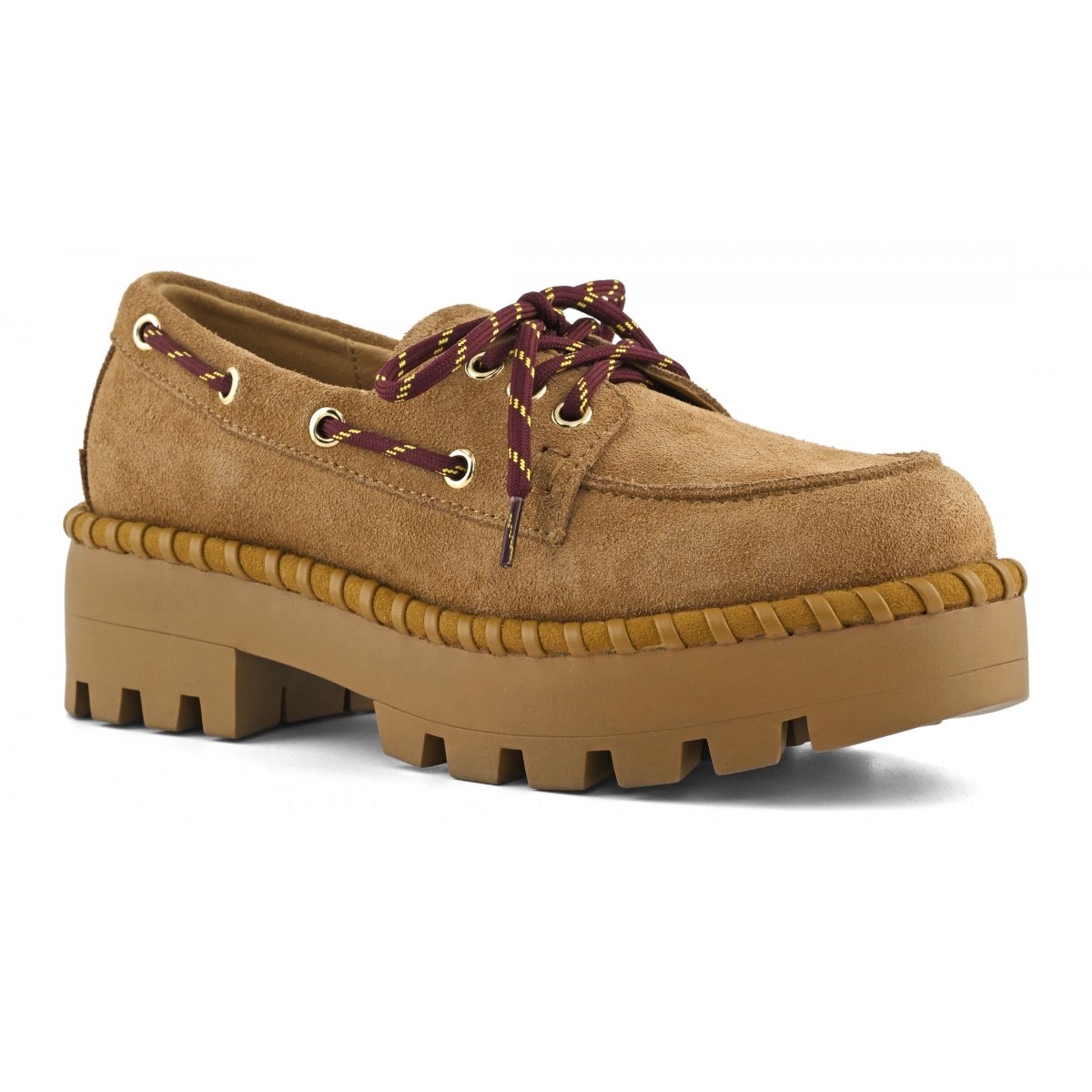 Chaussure bateau en daim