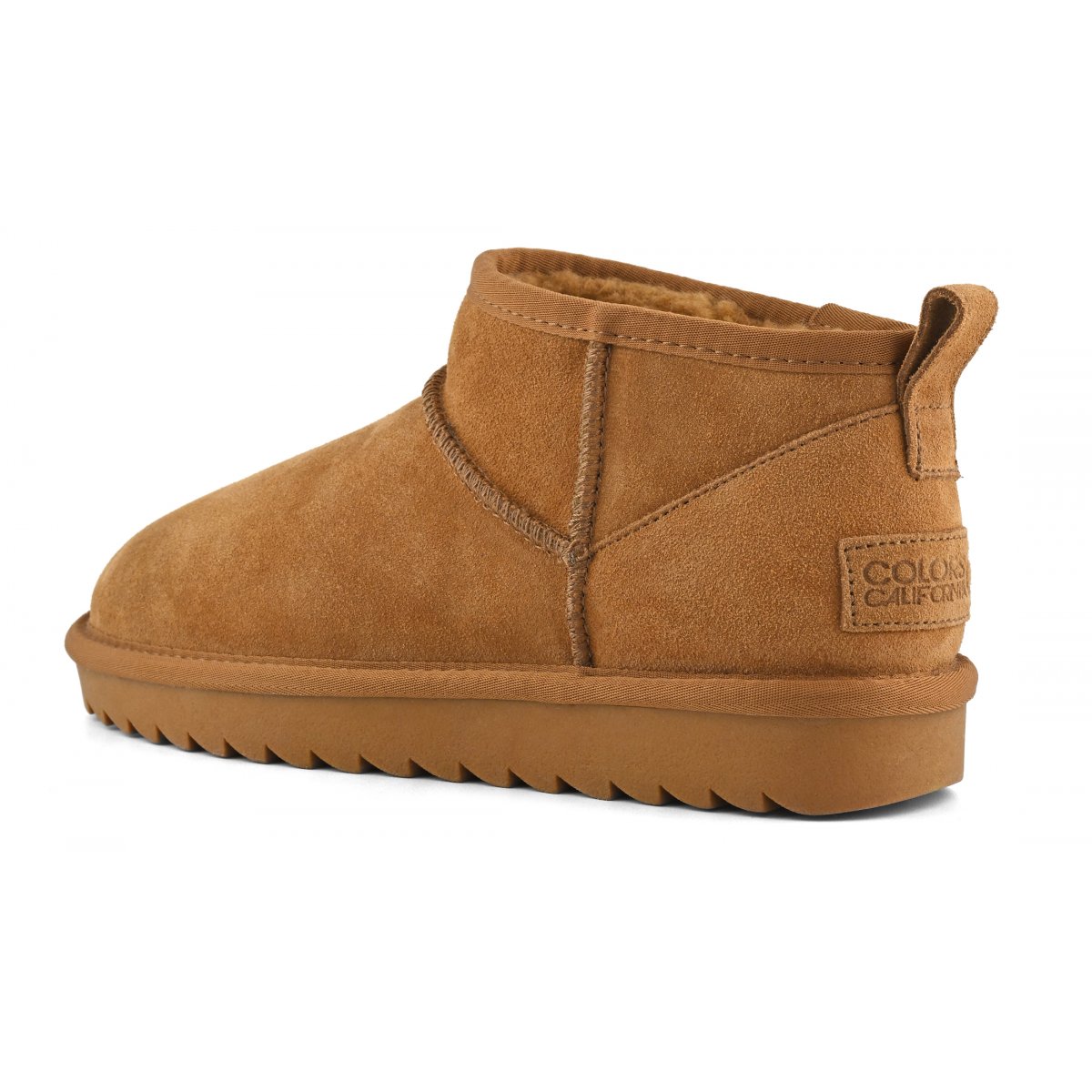 Bottines basses en cuir suédé