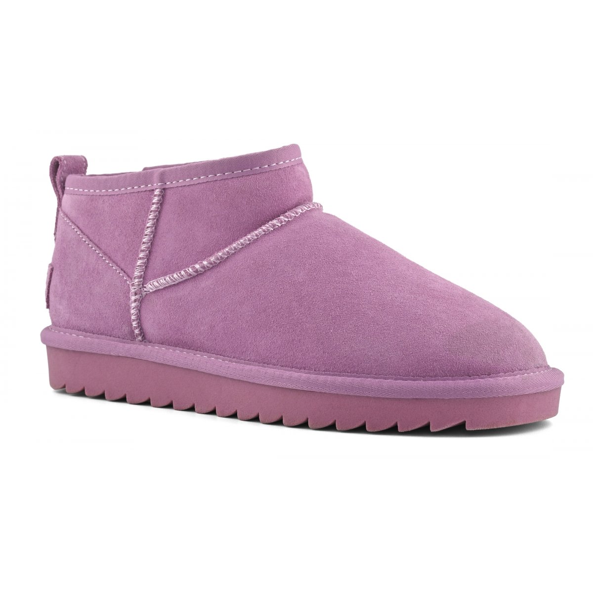 Bottines basses en cuir suédé