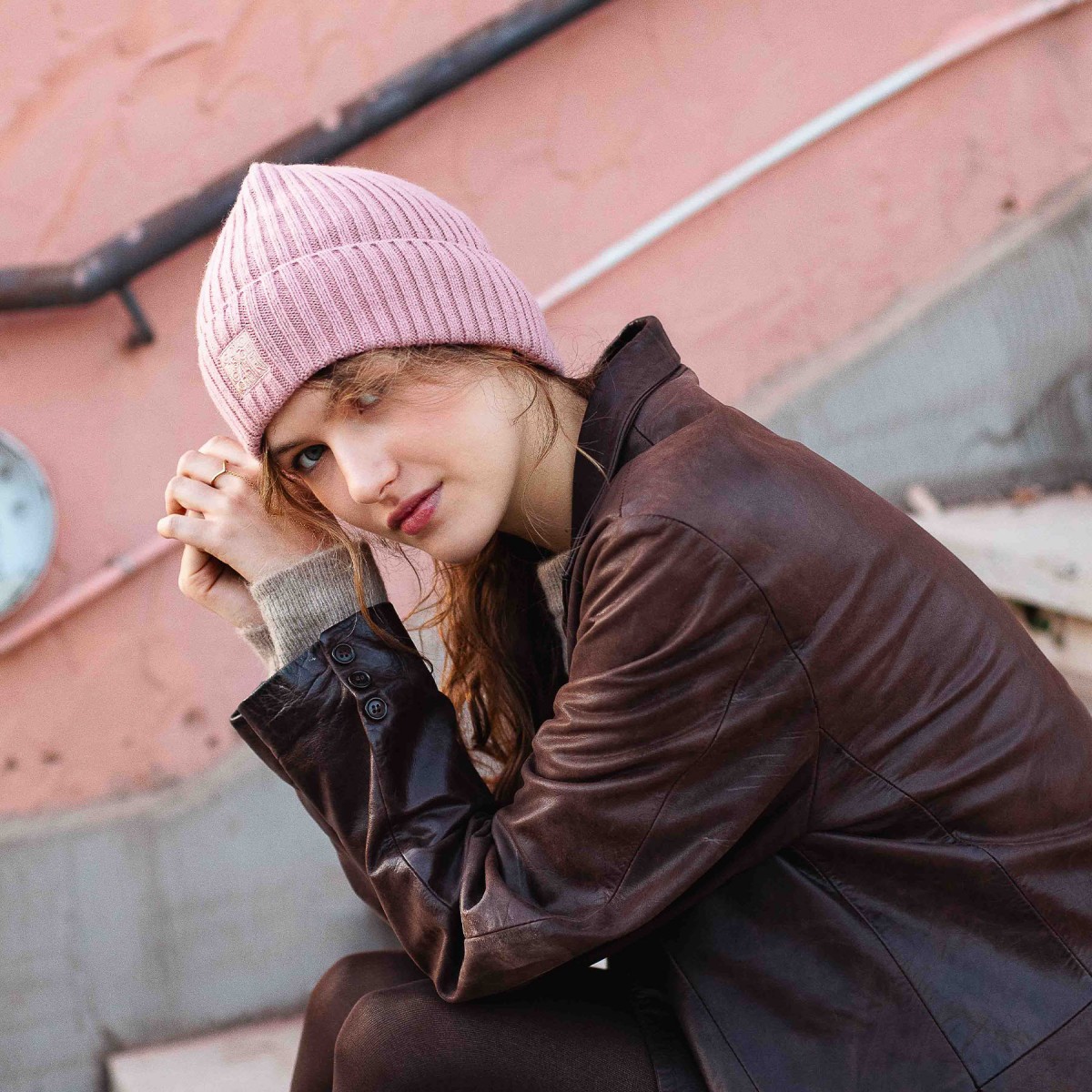 Bonnet en laine et cachemire