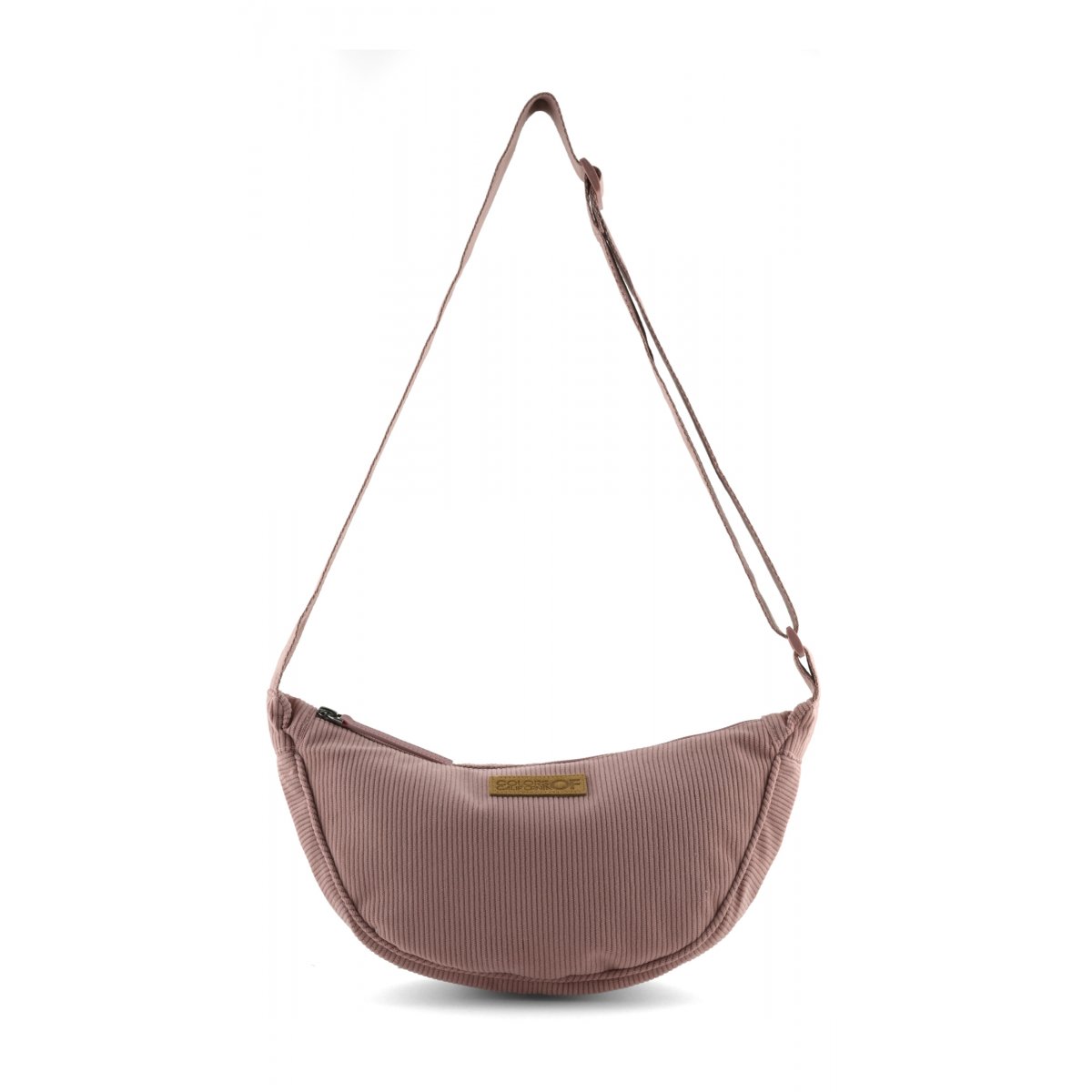 Sac bandoulière en velours côtelé