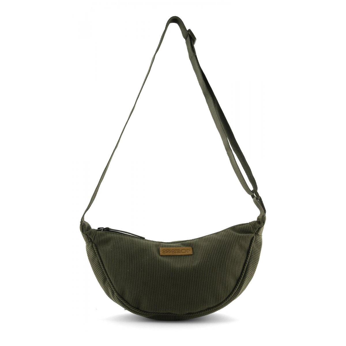 Sac bandoulière en velours côtelé