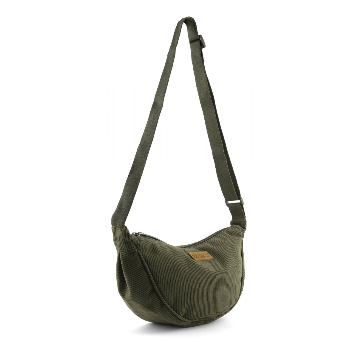 Sac bandoulière en velours côtelé