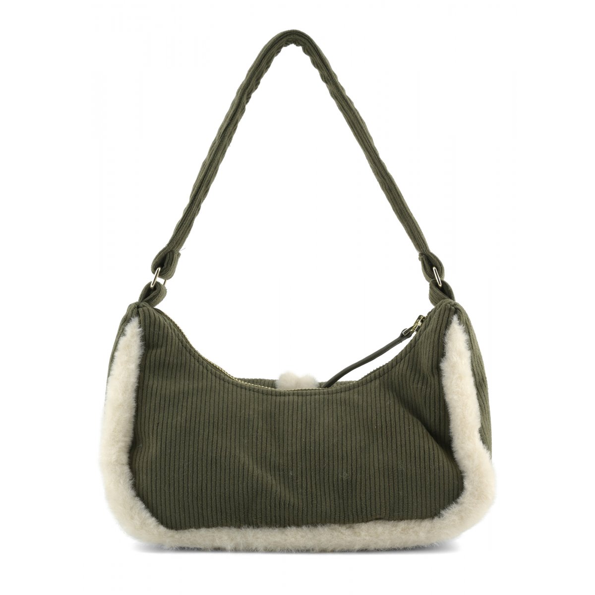 Mini corduroy sherpa bag