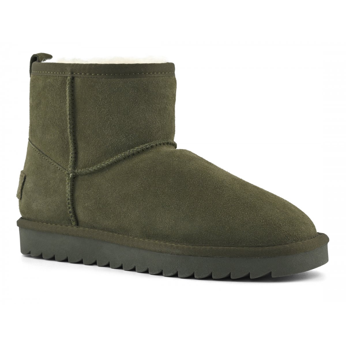 Botte en peau de mouton et daim