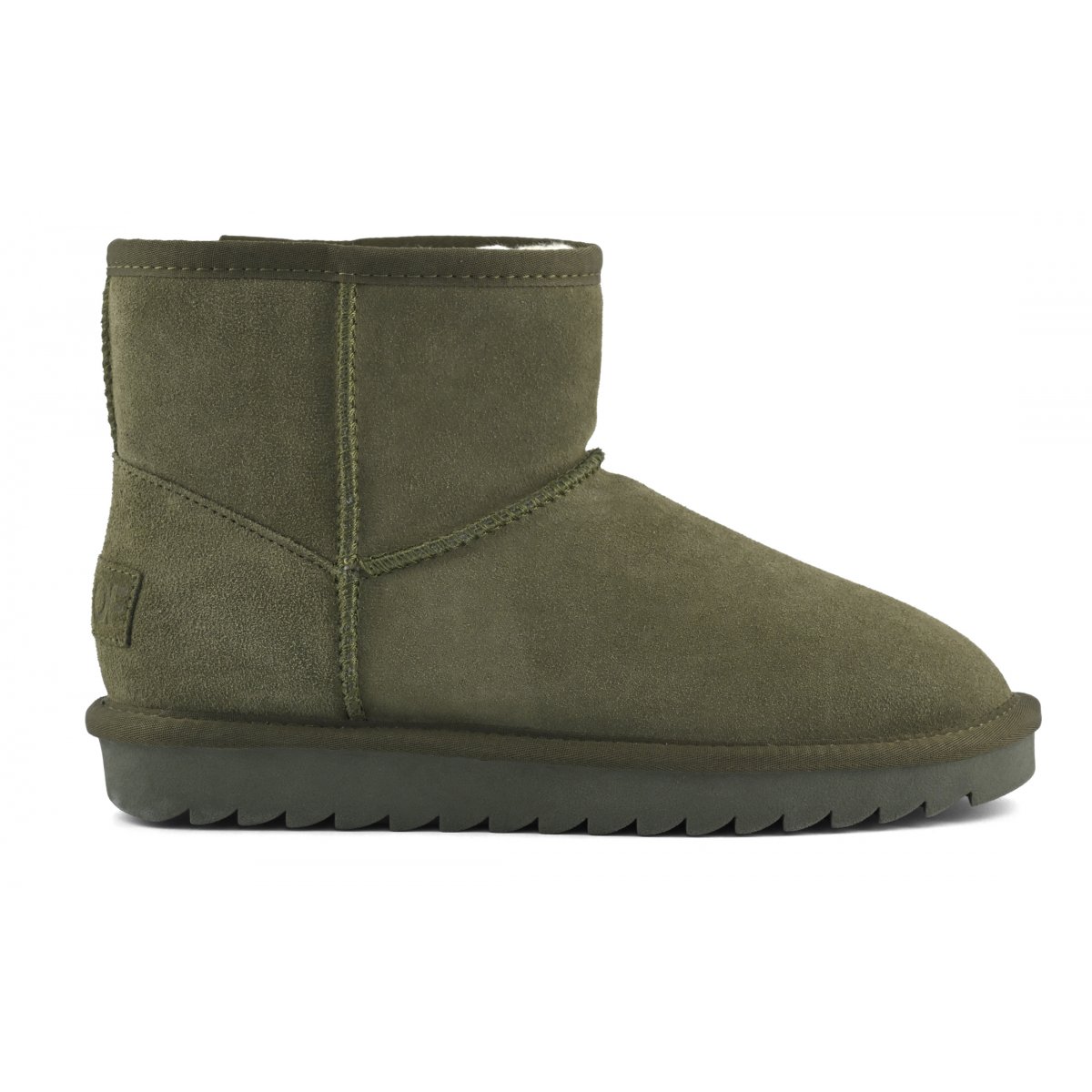 Bottines en cuir suédé