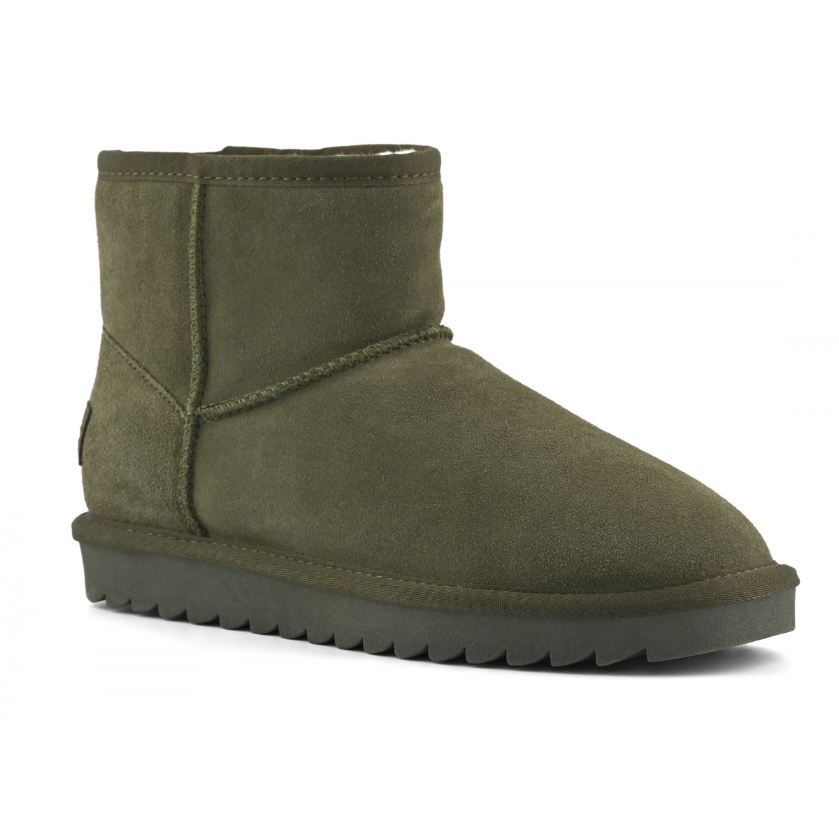 Bottines en cuir suédé