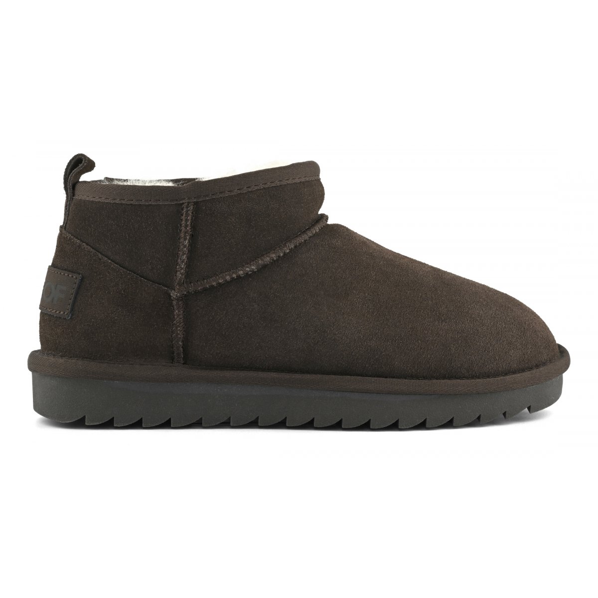Botte courte en peau de mouton et daim