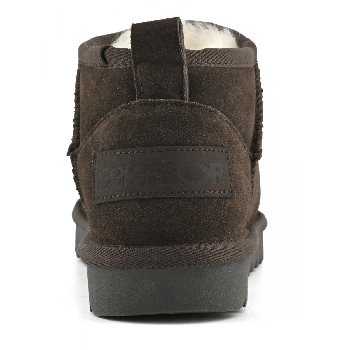 Botte courte en peau de mouton et daim