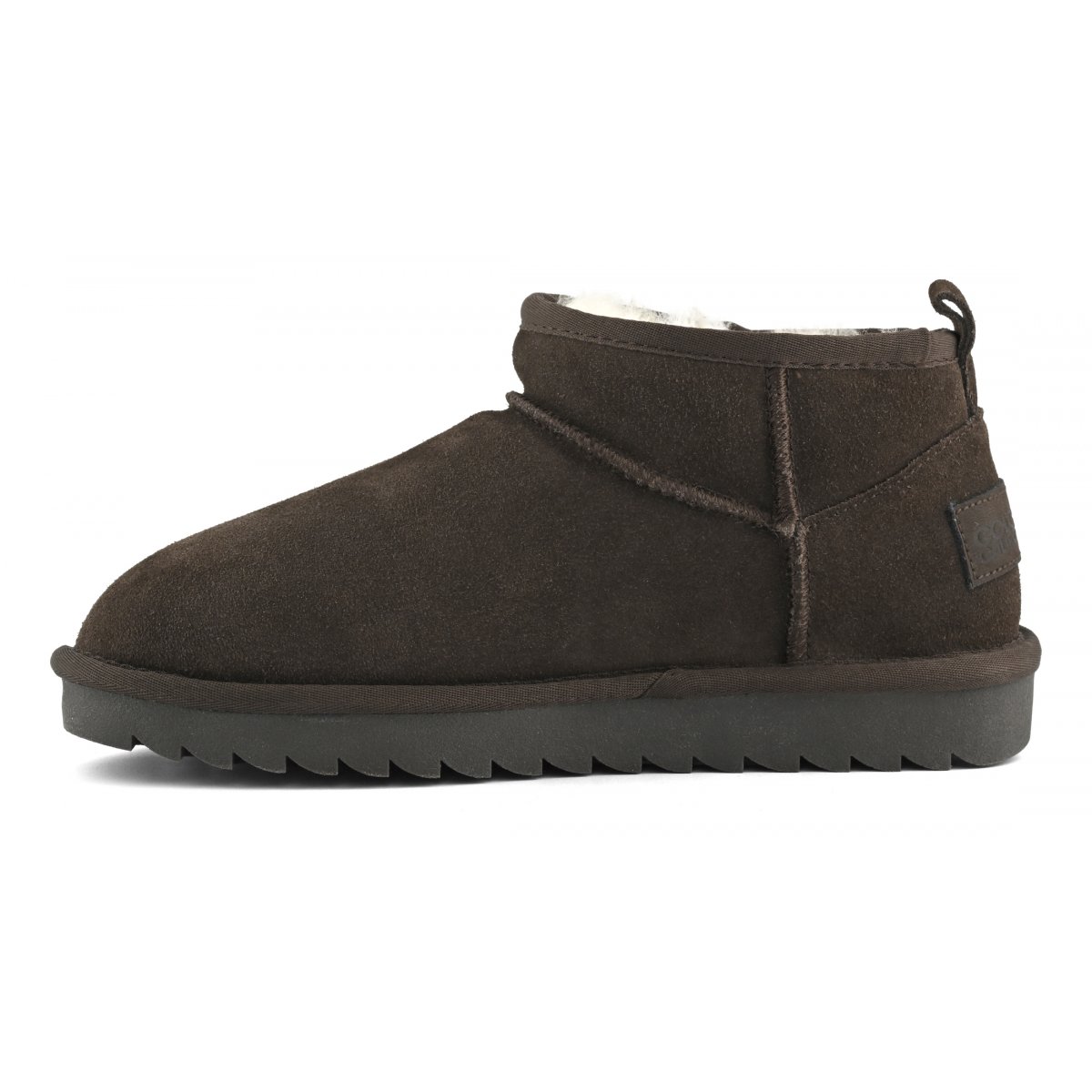 Botte courte en peau de mouton et daim