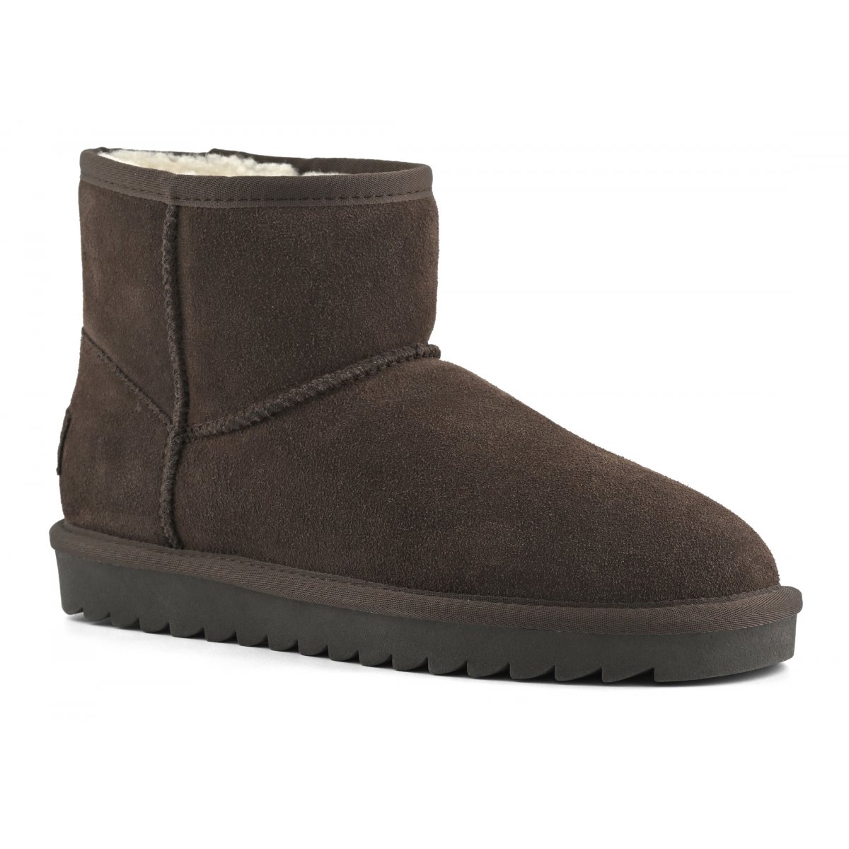 Bottines en cuir suédé