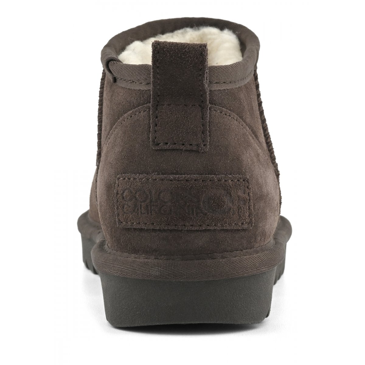 Bottines basses en cuir suédé