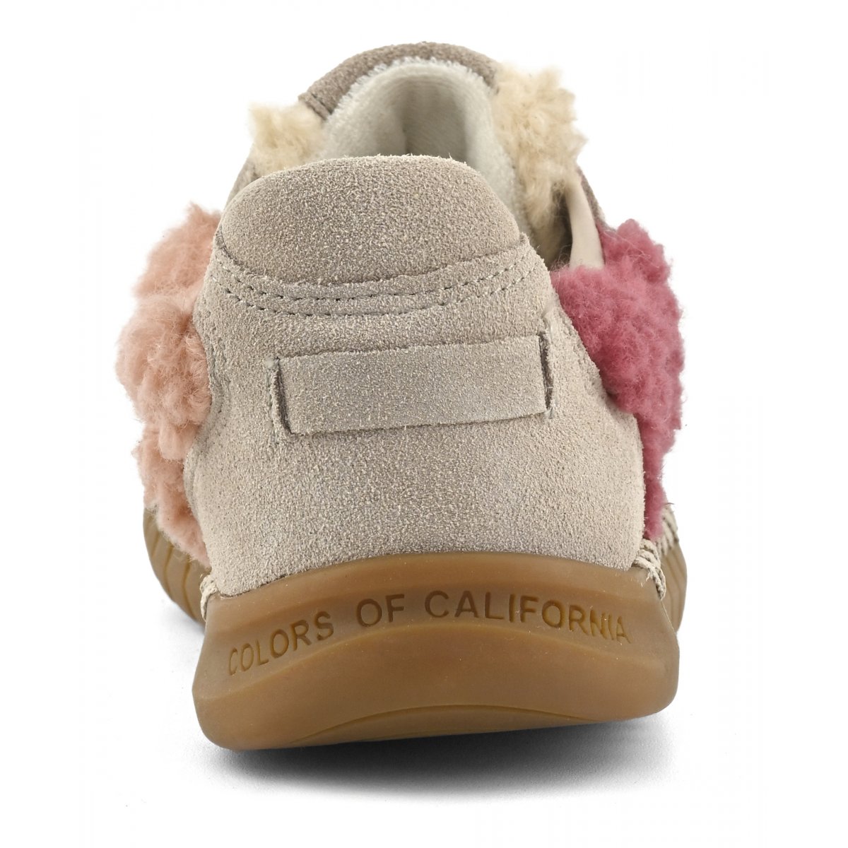 Baskets en daim et fourrure teddy
