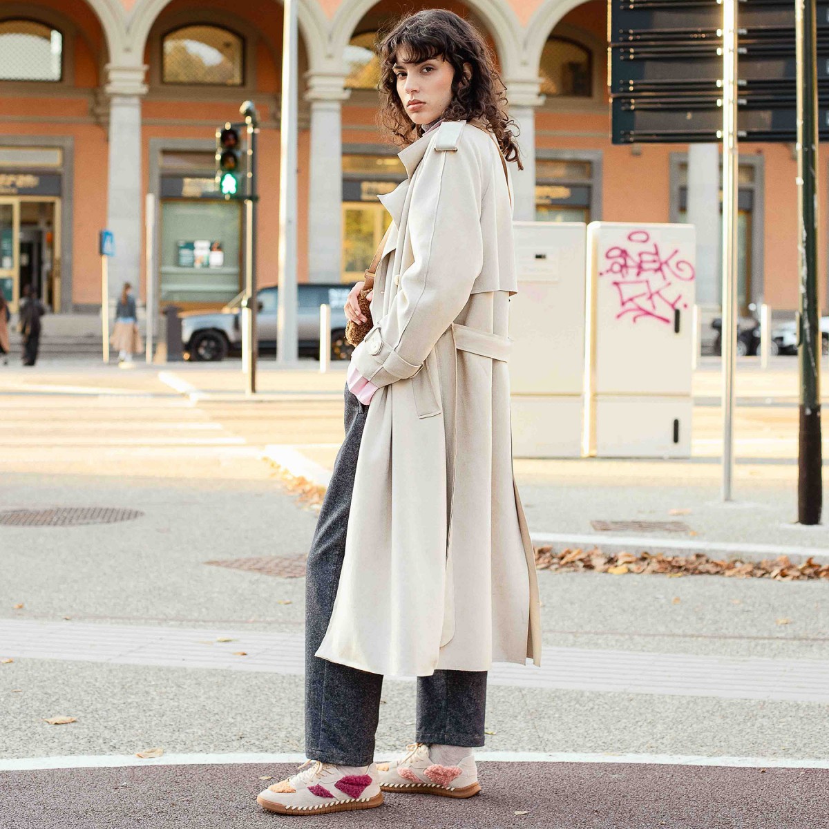 Baskets en daim et fourrure teddy