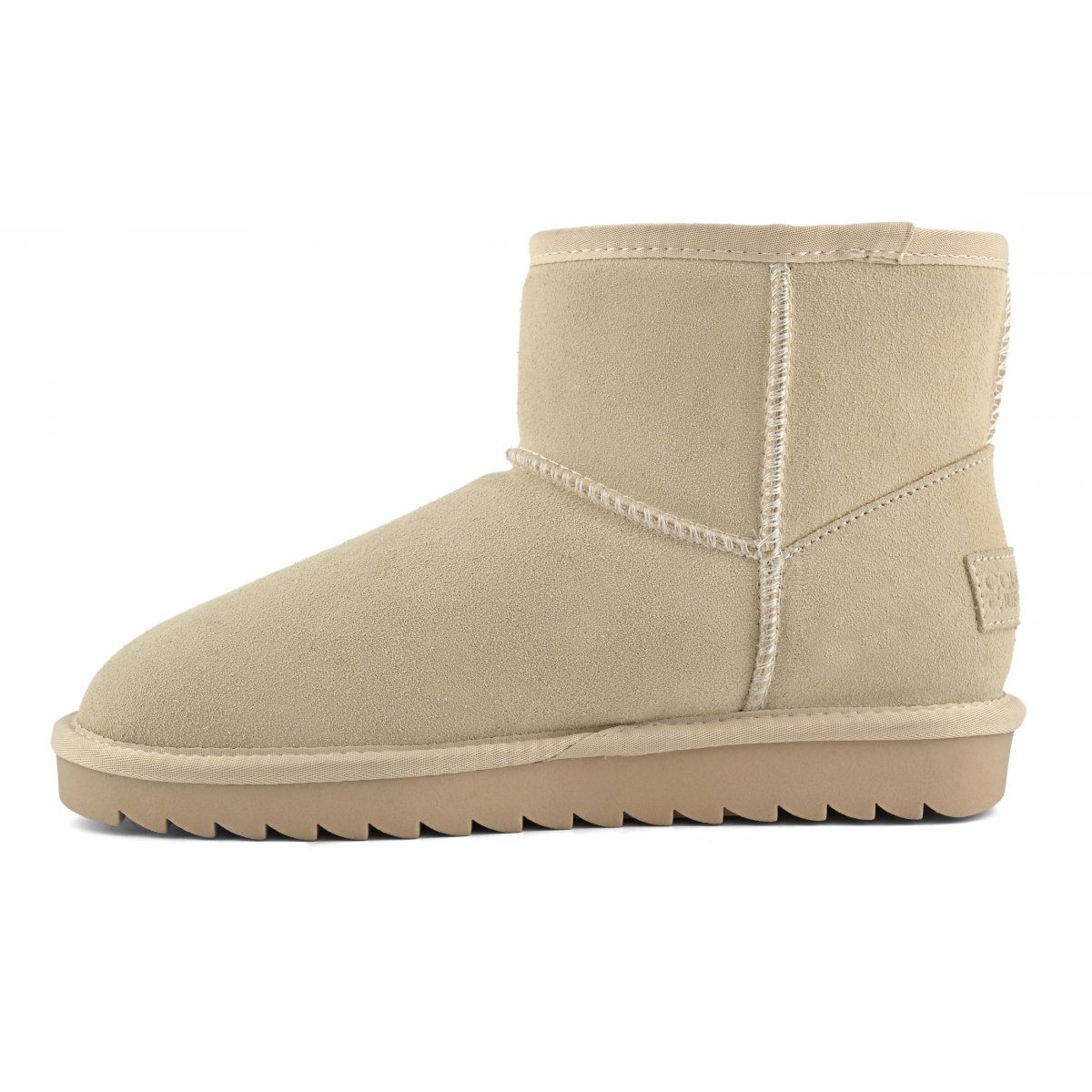 Bottines en cuir suédé
