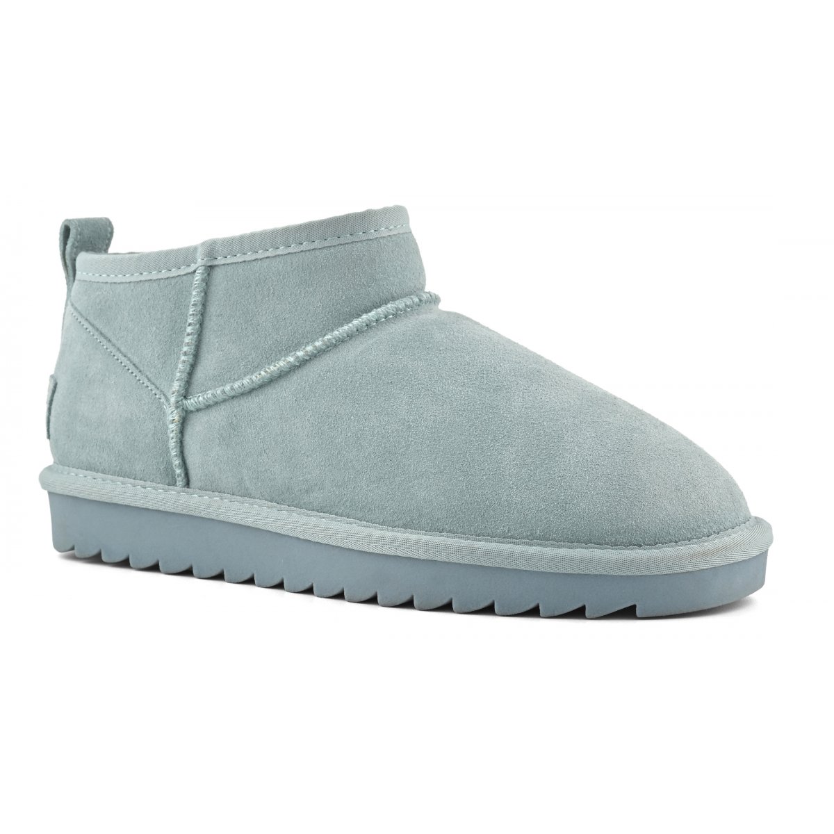 Bottines basses en cuir suédé