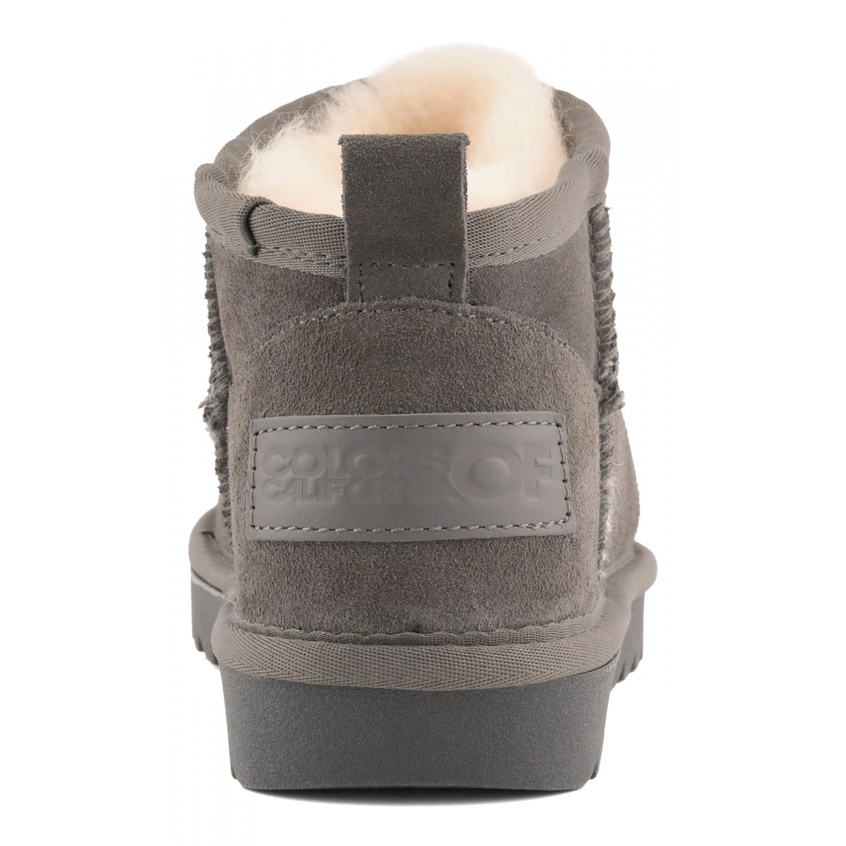 Botte courte en peau de mouton et daim