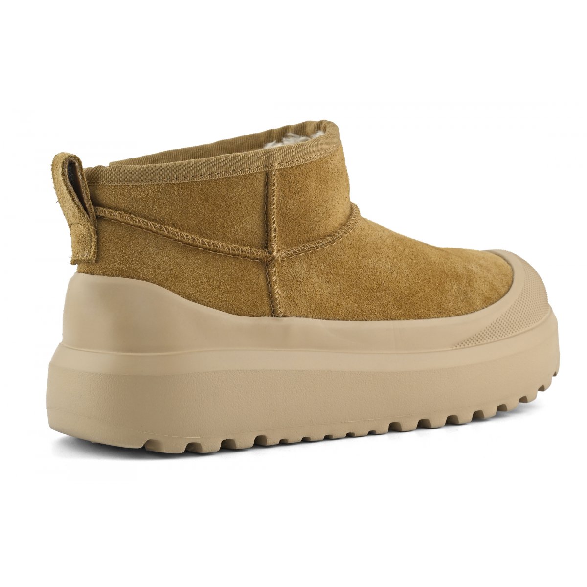 Bottes en daim à semelle monobloc