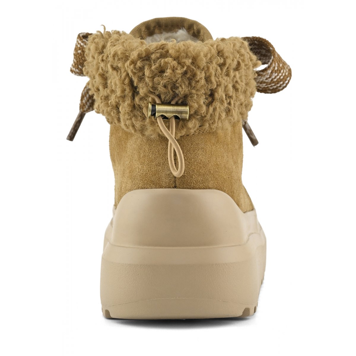 Bottes à lacets à semelle monobloc