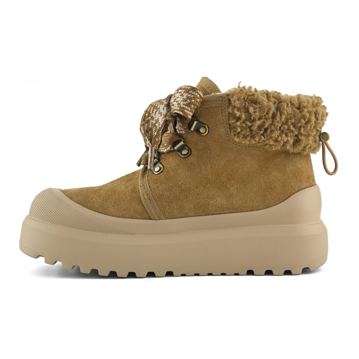 Bottes à lacets à semelle monobloc
