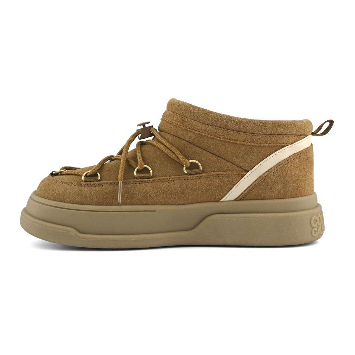 Baskets en daim de vachette aspect montagne