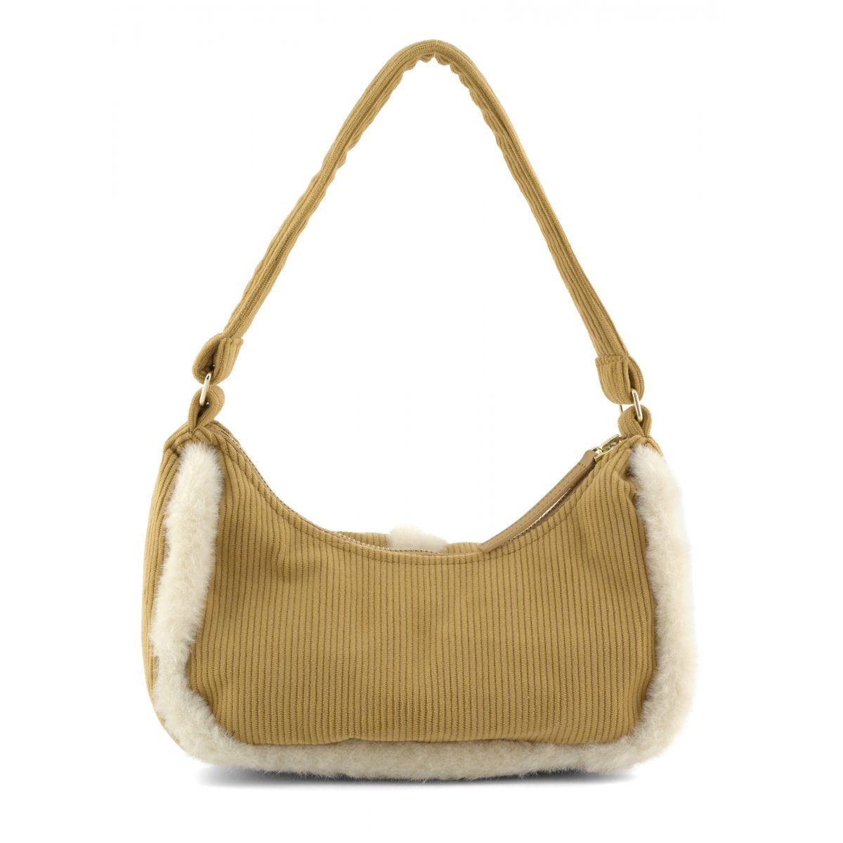 Mini corduroy sherpa bag