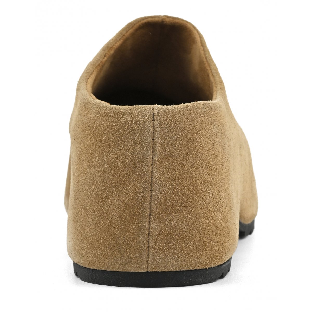 Cow suede clog