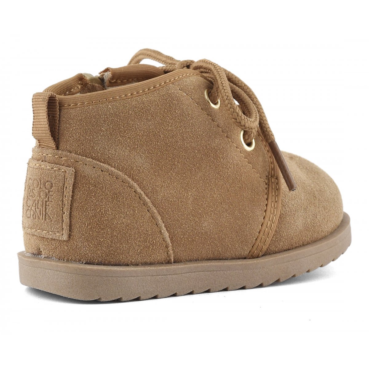 Laced boot in suede