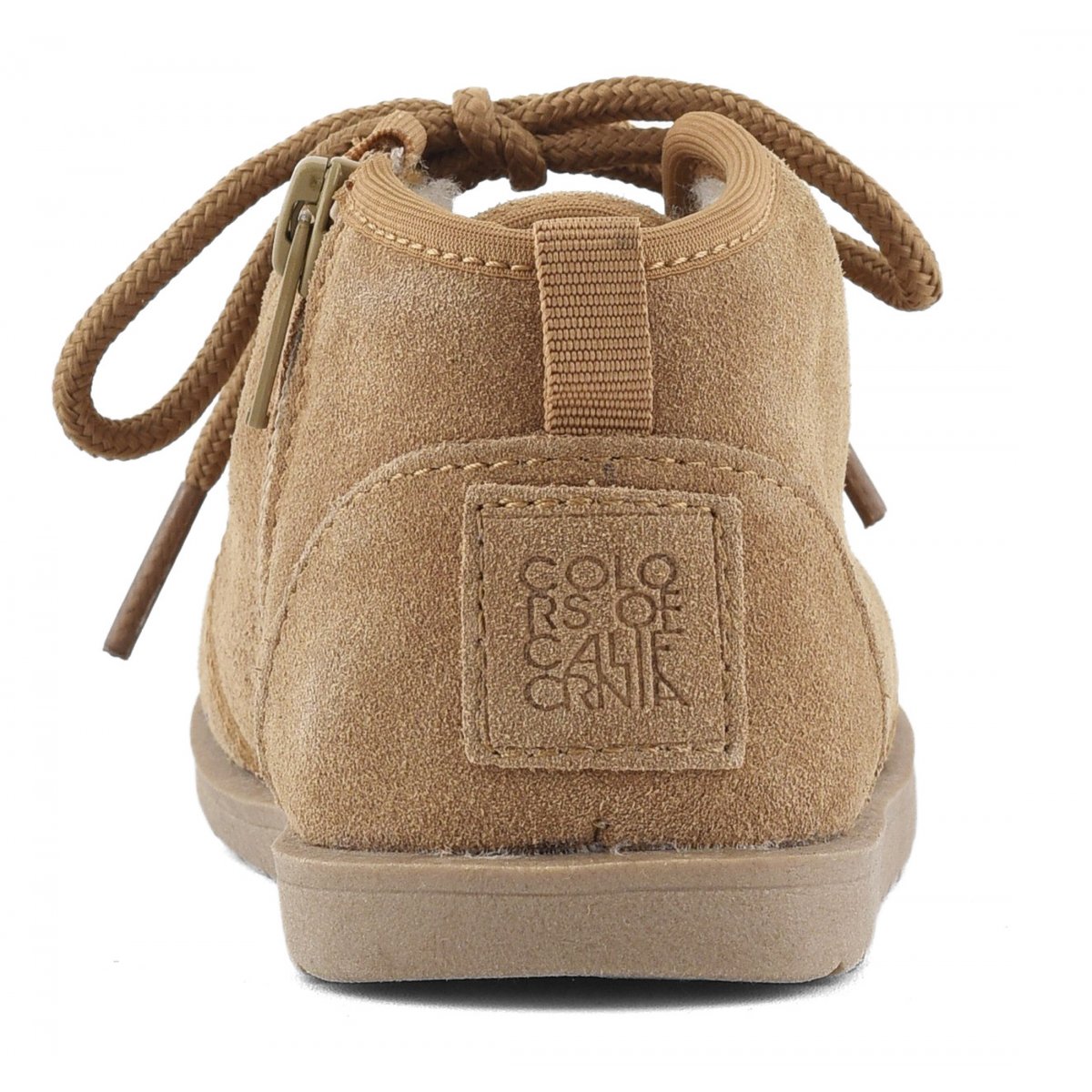 Laced boot in suede
