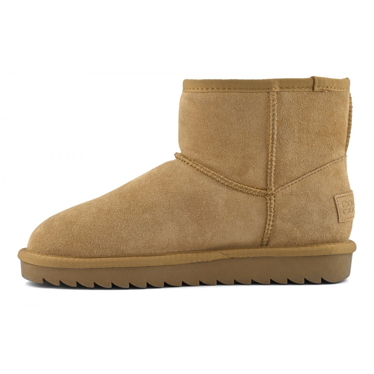 Bottines en cuir suédé