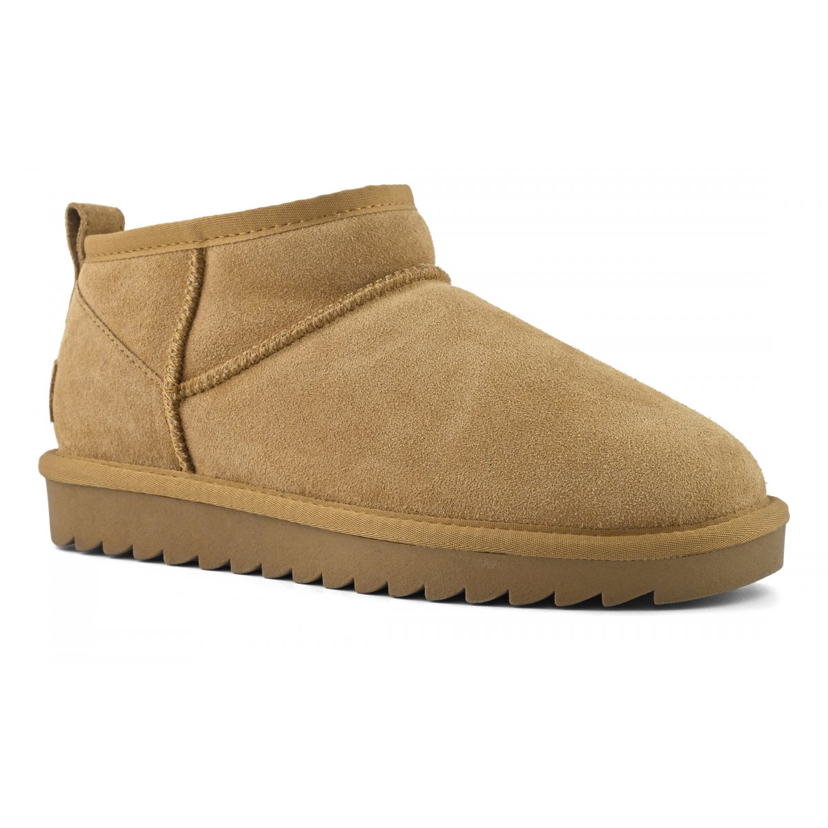 Bottines basses en cuir suédé