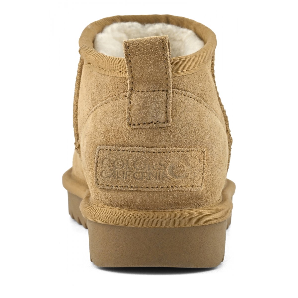 Bottines basses en cuir suédé