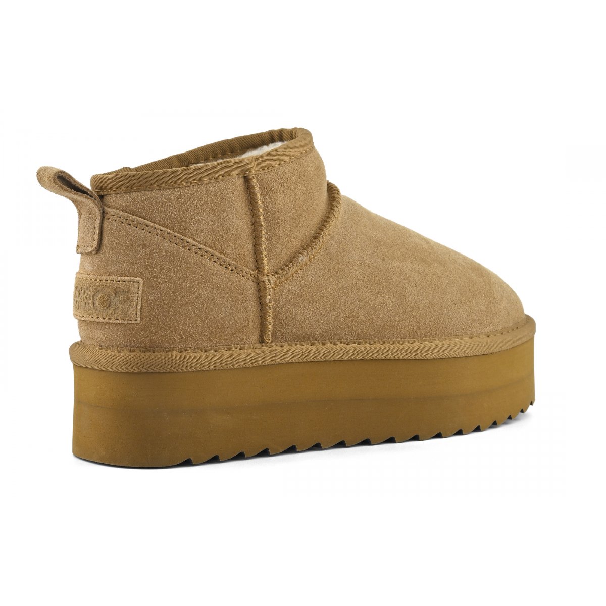 Bottines plateforme en cuir suédé