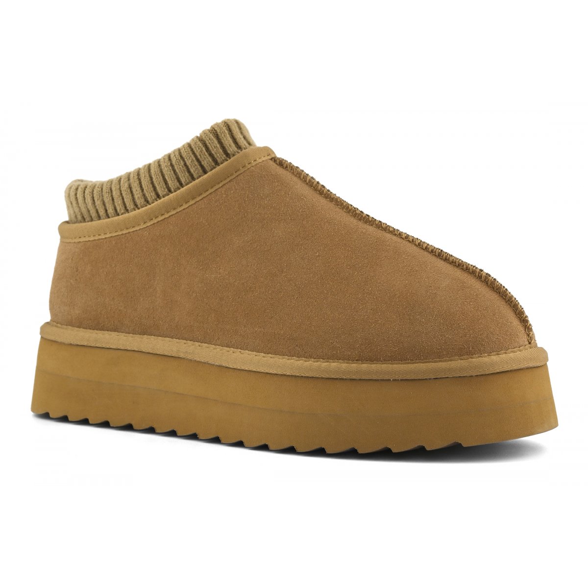 Sabots chaussette sur semelle compensée
