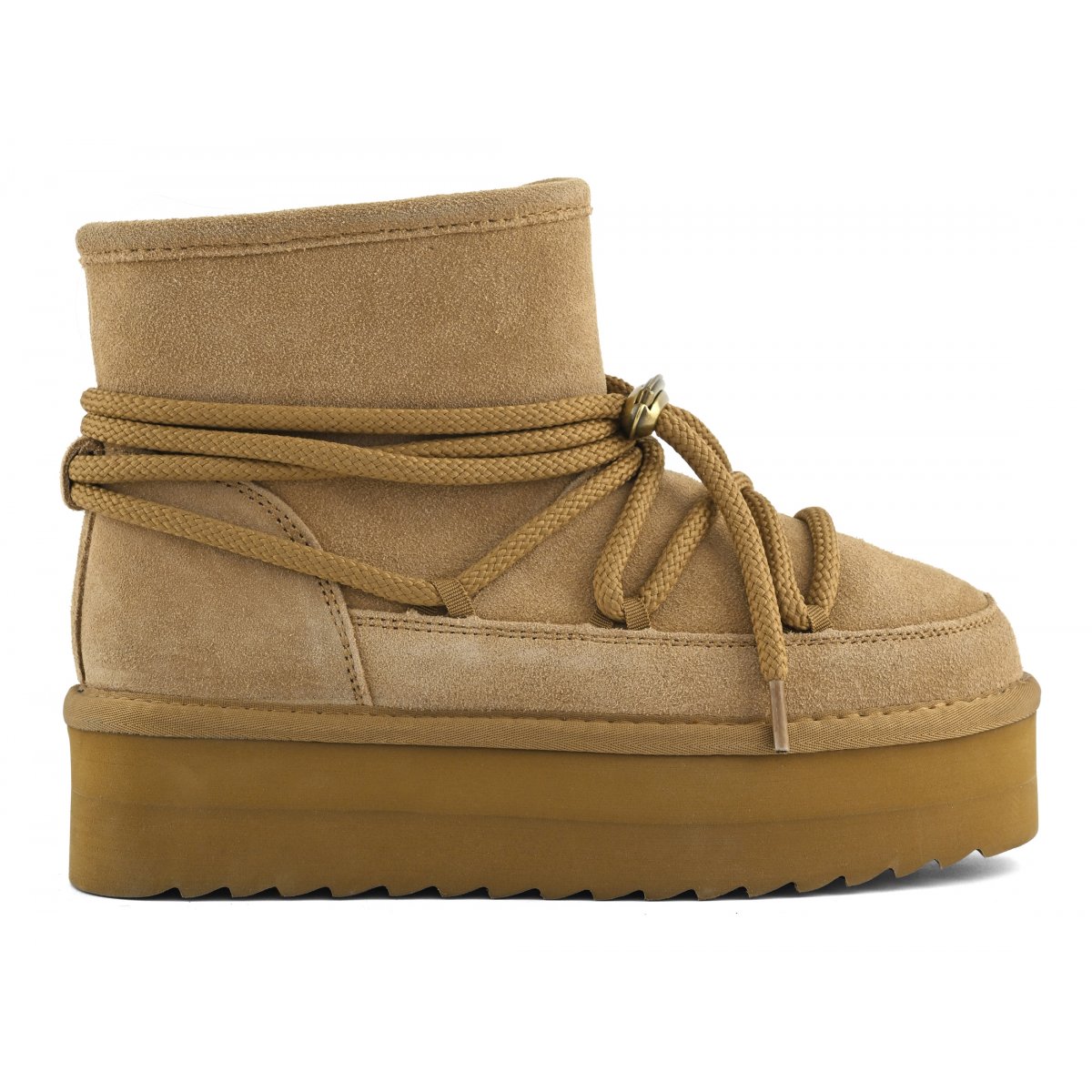 Bottes à plateau look mountain