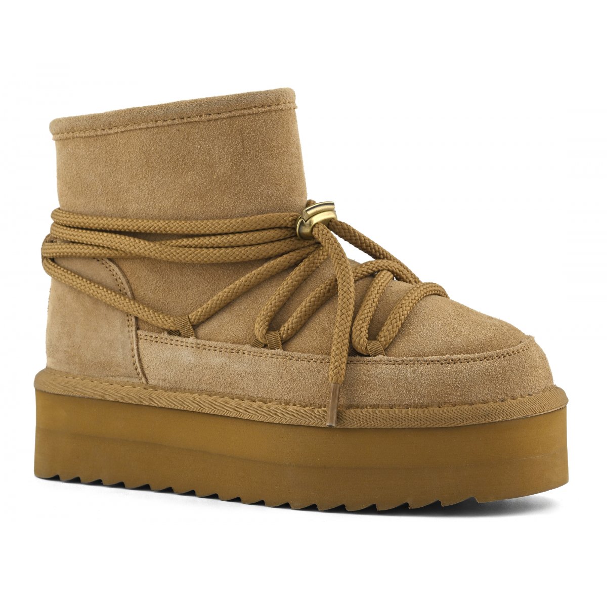 Bottes à plateau look mountain