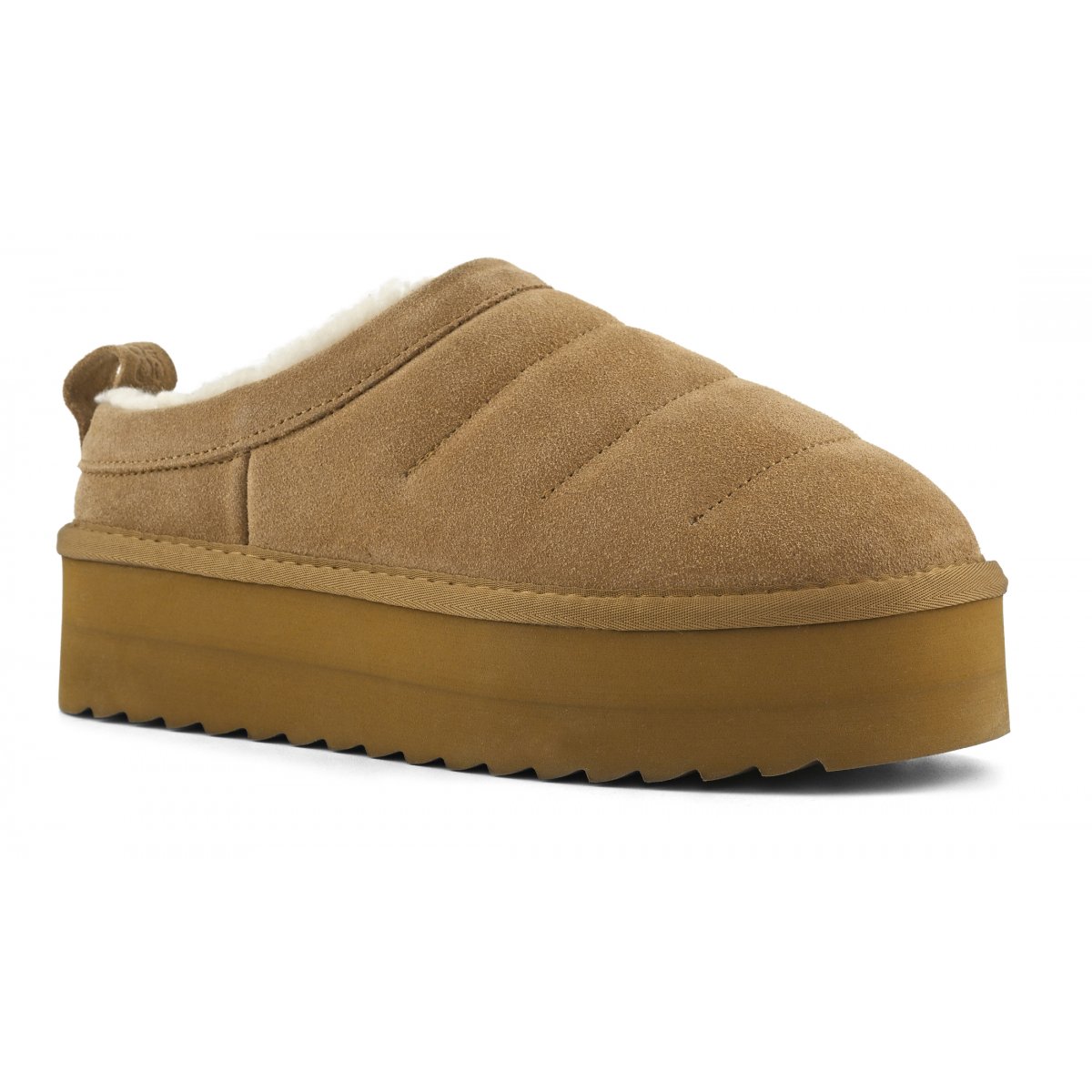 Sabot en daim rembourré