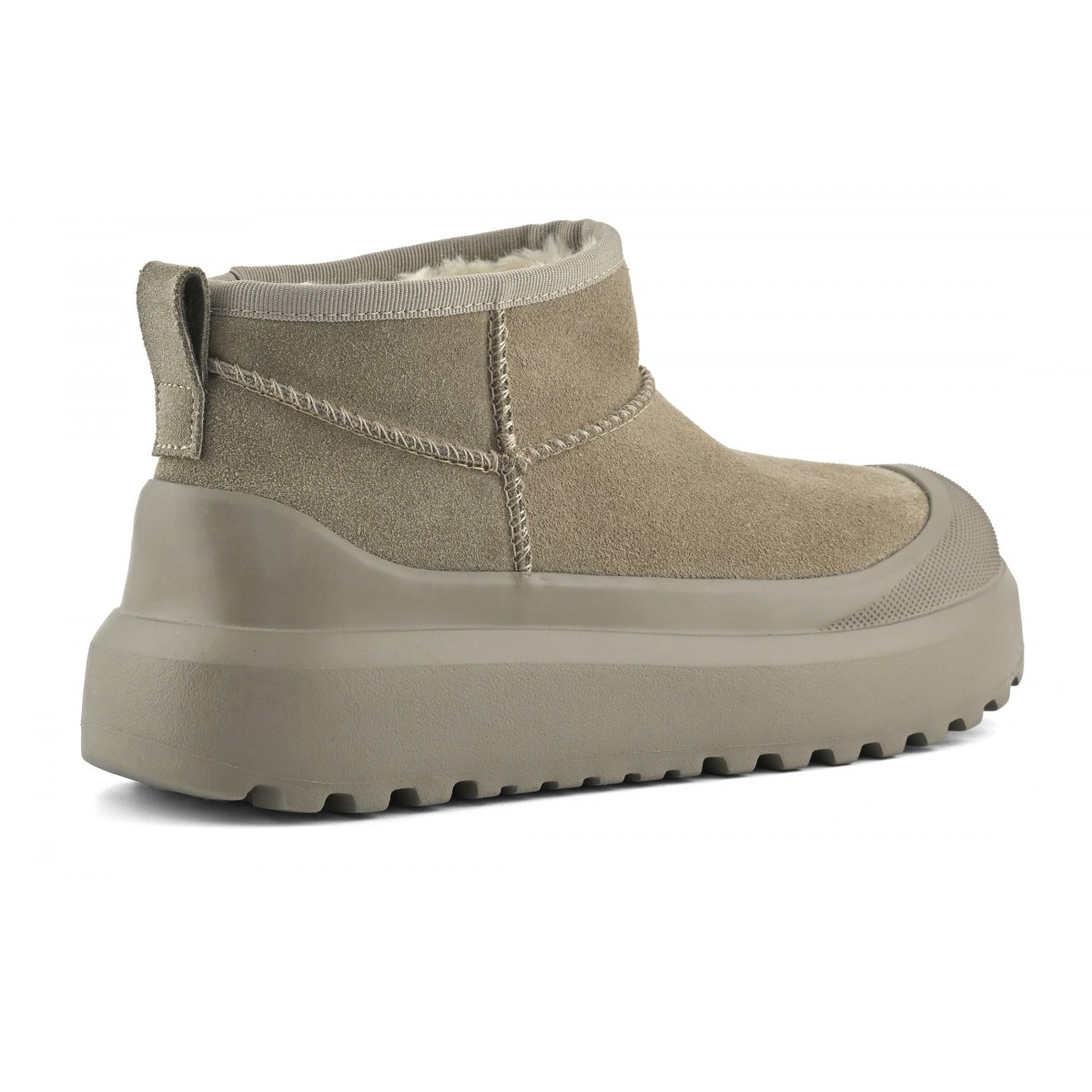 Bottes en daim à semelle monobloc