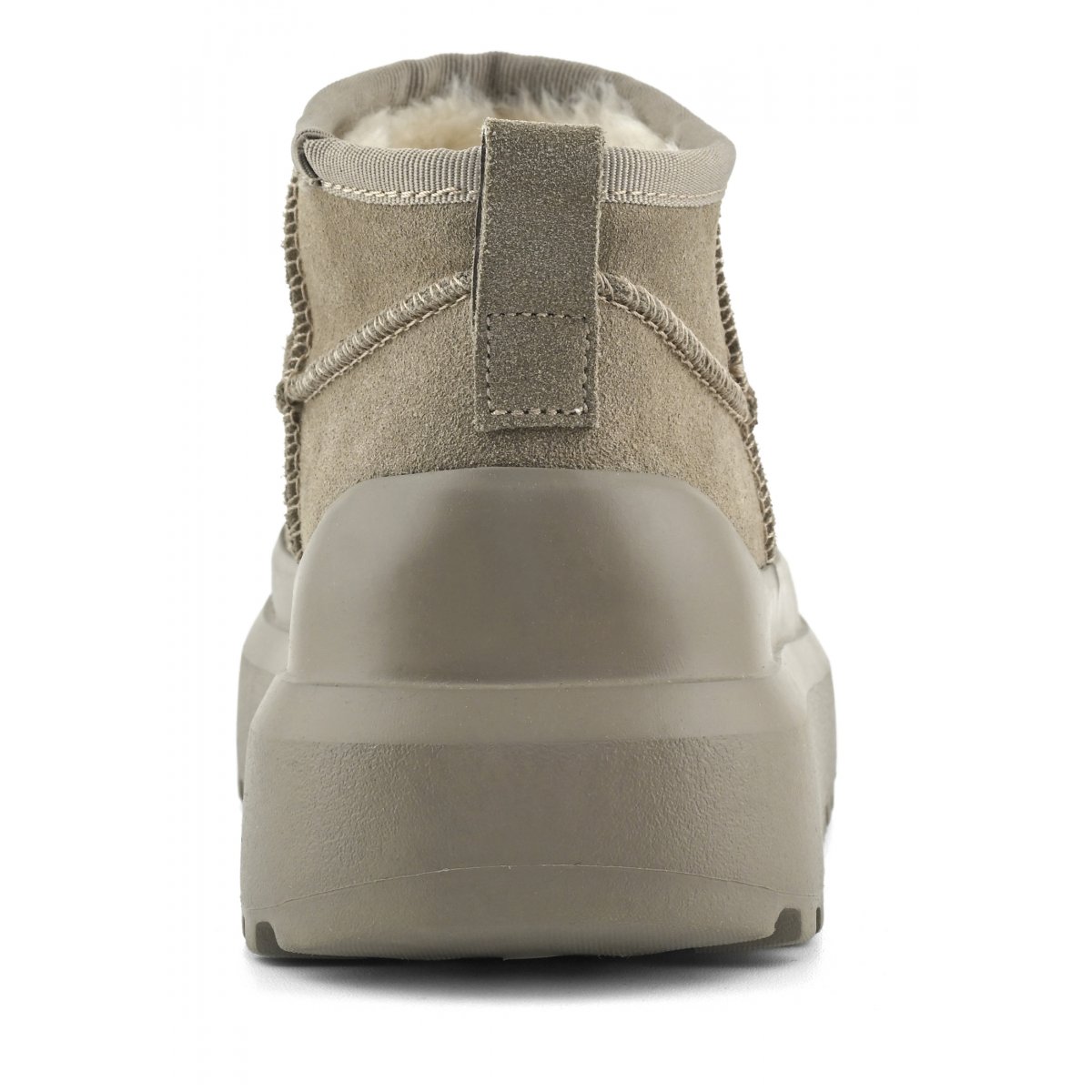 Bottes en daim à semelle monobloc