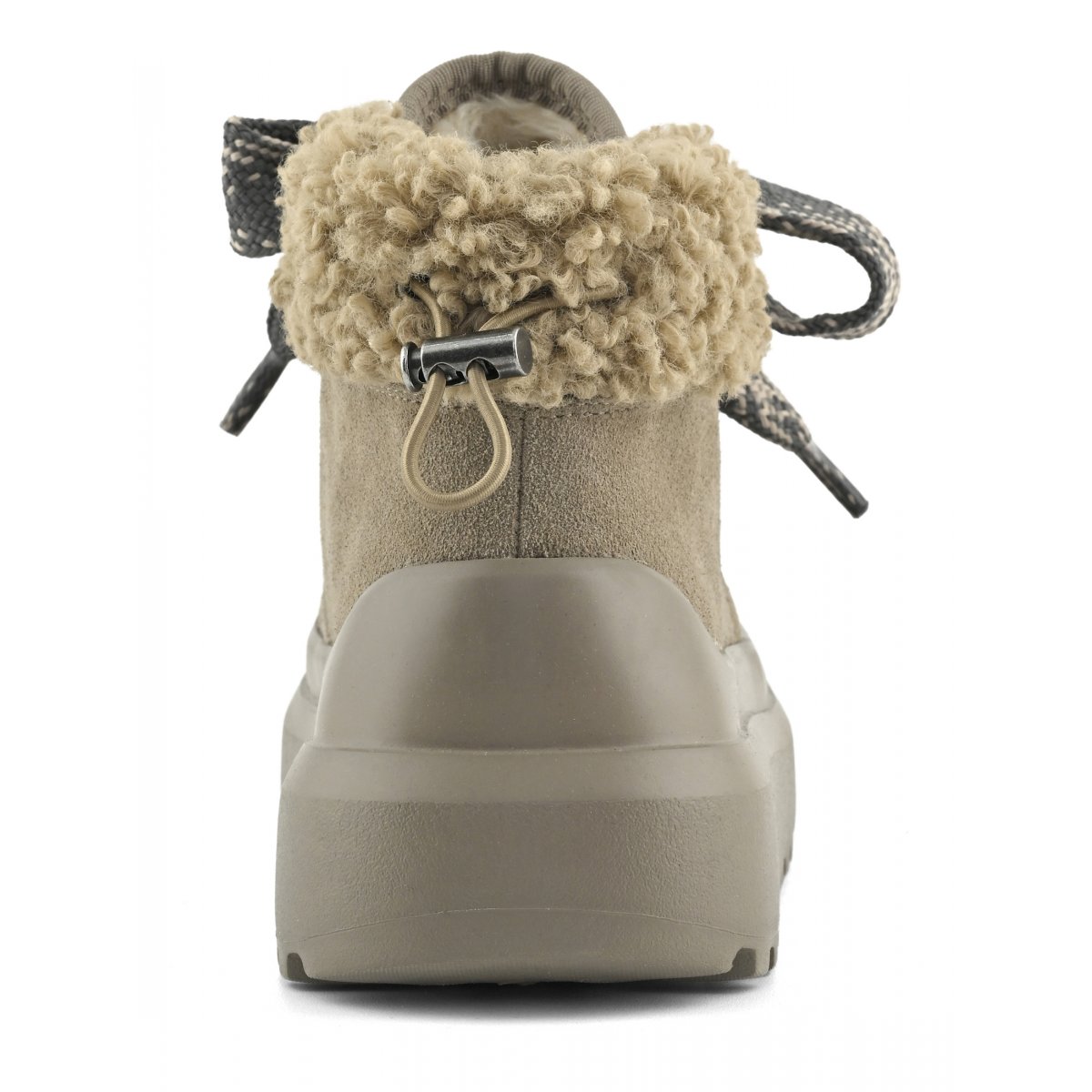 Bottes à lacets à semelle monobloc