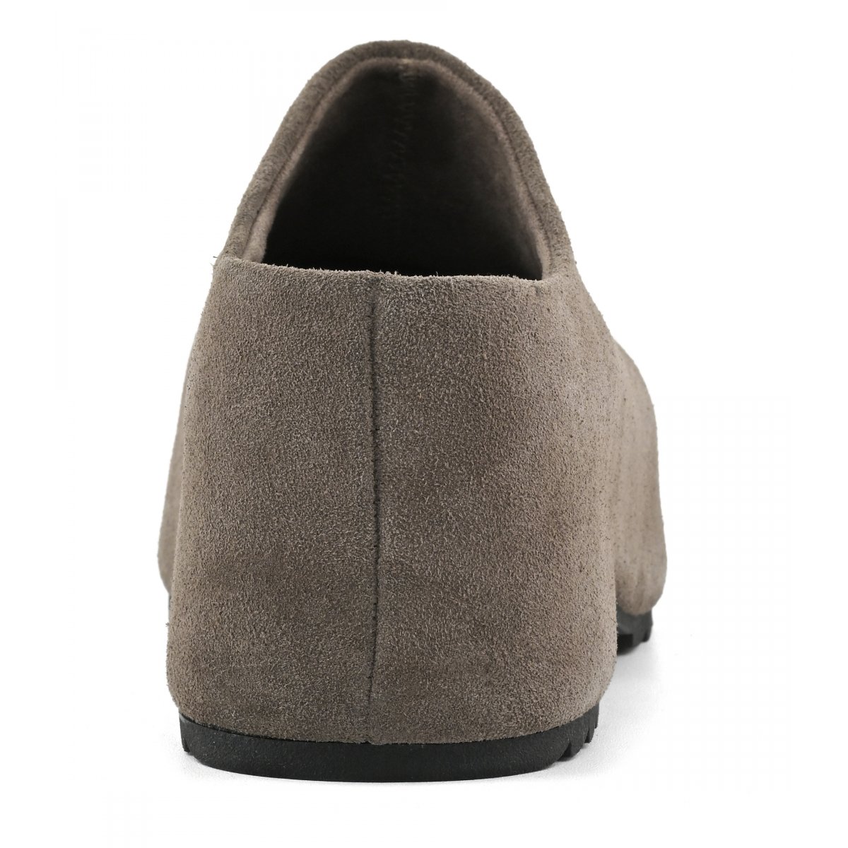 Cow suede clog