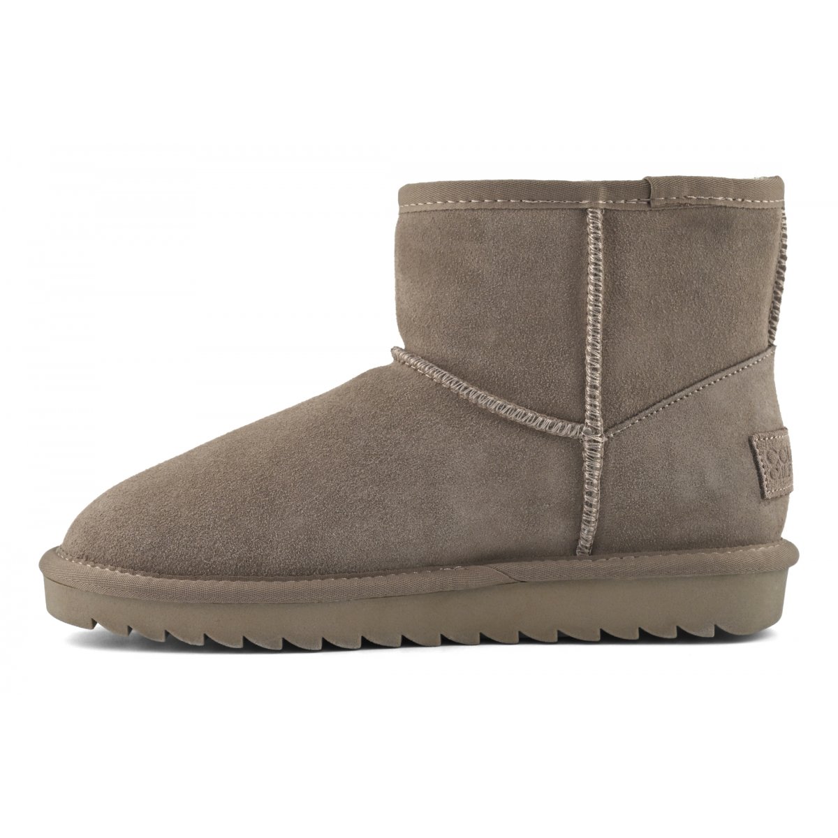 Bottines en cuir suédé