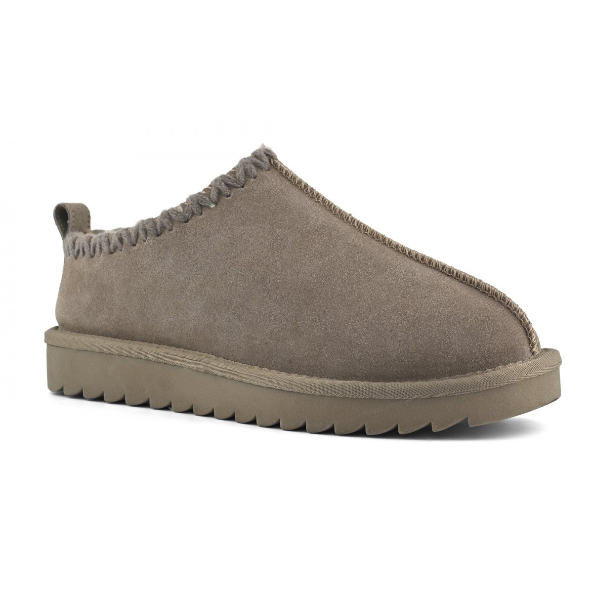 Sabot avec coutures unicolores