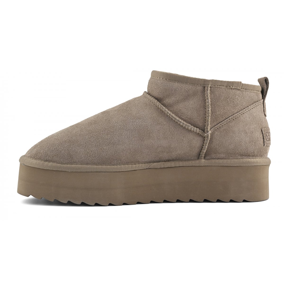 Bottines plateforme en cuir suédé