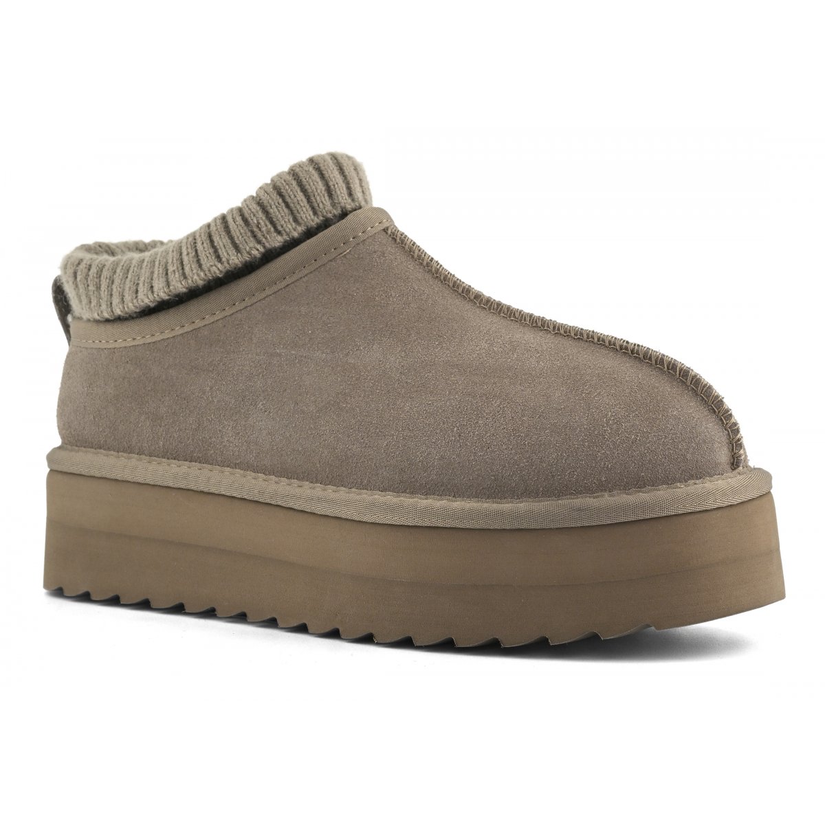 Sabots chaussette sur semelle compensée