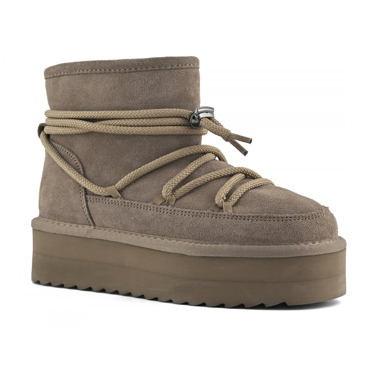 Bottes à plateau look mountain