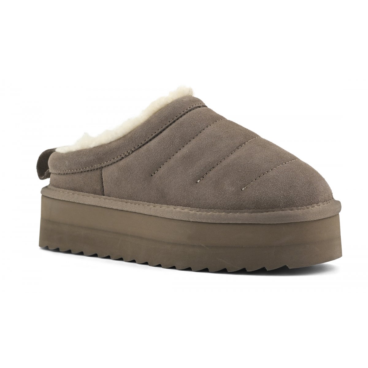 Sabot en daim rembourré